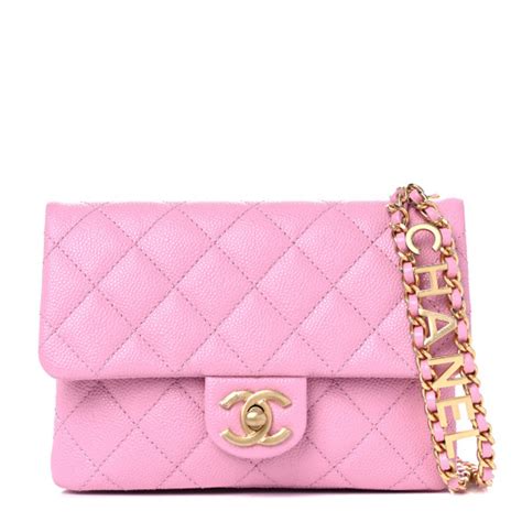 chanel pick me up belt bag|Chanel pink ref bag.